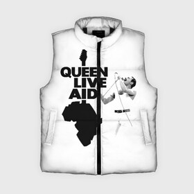 Женский жилет утепленный 3D с принтом Queen LIVE AID в Курске,  |  | bohemian | brian | freddie | john | mercury | must go on | queen | rhapsody | roger | taylor | the miracle | the show | богемская | рапсодия | роджер тейлор | фредди меркьюри