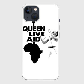Чехол для iPhone 13 с принтом Queen LIVE AID в Курске,  |  | bohemian | brian | freddie | john | mercury | must go on | queen | rhapsody | roger | taylor | the miracle | the show | богемская | рапсодия | роджер тейлор | фредди меркьюри