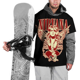 Накидка на куртку 3D с принтом Nirvana в Курске, 100% полиэстер |  | Тематика изображения на принте: bleach | blew | cobain | dave | geffen | hormoaning | in utero | incesticide | krist | kurt | nevermind | nirvana | novoselic | rock | vevo | геффен | курт кобейн | нирвана | рок