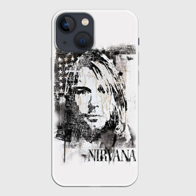 Чехол для iPhone 13 mini с принтом Kurt Cobain в Курске,  |  | bleach | blew | cobain | dave | geffen | hormoaning | in utero | incesticide | krist | kurt | nevermind | nirvana | novoselic | rock | vevo | геффен | курт кобейн | нирвана | рок