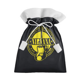Подарочный 3D мешок с принтом Nirvana в Курске, 100% полиэстер | Размер: 29*39 см | bleach | blew | cobain | dave | geffen | hormoaning | in utero | incesticide | krist | kurt | nevermind | nirvana | novoselic | rock | vevo | геффен | курт кобейн | нирвана | рок