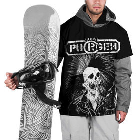 Накидка на куртку 3D с принтом Purgen в Курске, 100% полиэстер |  | Тематика изображения на принте: punks | purgen | панки | пурген