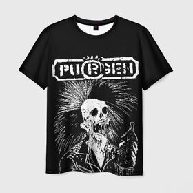 Мужская футболка 3D с принтом Purgen в Курске, 100% полиэфир | прямой крой, круглый вырез горловины, длина до линии бедер | Тематика изображения на принте: punks | purgen | панки | пурген