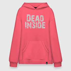 Худи SuperOversize хлопок с принтом Dead inside в Курске, 70% хлопок, 30% полиэстер, мягкий начес внутри | карман-кенгуру, эластичная резинка на манжетах и по нижней кромке, двухслойный капюшон
 | dead inside | dont open | гуль | дед инсайт | дединсайт | дэд инсайт | дэдинсайт | интроверт | кен канеки | мертв внутри | мертвый внутри