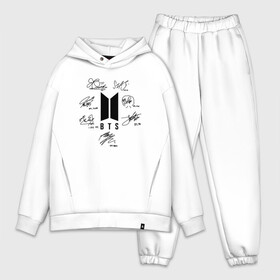 Мужской костюм хлопок OVERSIZE с принтом BTS АВТОГРАФЫ в Курске,  |  | bangtan boys | bt21 | bts | бтс