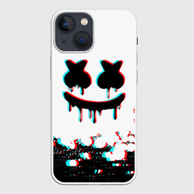 Чехол для iPhone 13 mini с принтом MARSHMELLO GLITCH в Курске,  |  | america | dj | glitch | marshmello | usa | америка | глитч | маршмелло