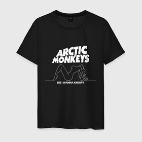 Мужская футболка хлопок с принтом AM в Курске, 100% хлопок | прямой крой, круглый вырез горловины, длина до линии бедер, слегка спущенное плечо. | Тематика изображения на принте: alex turner | arctic monkeys | алекс тёрнер | арктик монкейс | арктические обезьяны