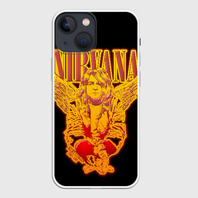 Чехол для iPhone 13 mini с принтом Nirvana в Курске,  |  | bleach | blew | cobain | dave | geffen | hormoaning | in utero | incesticide | krist | kurt | nevermind | nirvana | novoselic | rock | vevo | геффен | курт кобейн | нирвана | рок