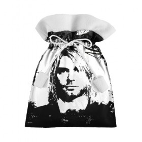 Подарочный 3D мешок с принтом Kurt Cobain в Курске, 100% полиэстер | Размер: 29*39 см | bleach | blew | cobain | dave | geffen | hormoaning | in utero | incesticide | krist | kurt | nevermind | nirvana | novoselic | rock | vevo | геффен | курт кобейн | нирвана | рок