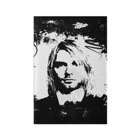 Обложка для паспорта матовая кожа с принтом Kurt Cobain в Курске, натуральная матовая кожа | размер 19,3 х 13,7 см; прозрачные пластиковые крепления | bleach | blew | cobain | dave | geffen | hormoaning | in utero | incesticide | krist | kurt | nevermind | nirvana | novoselic | rock | vevo | геффен | курт кобейн | нирвана | рок
