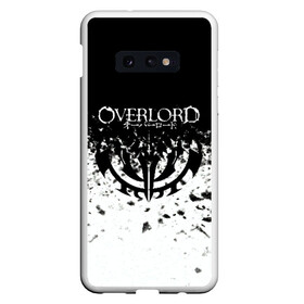 Чехол для Samsung S10E с принтом Overlord в Курске, Силикон | Область печати: задняя сторона чехла, без боковых панелей | overlord | аниме | гранж | лого | логотип | оверлорд | сериал | текстура