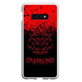 Чехол для Samsung S10E с принтом Overlord в Курске, Силикон | Область печати: задняя сторона чехла, без боковых панелей | overlord | аниме | гранж | лого | логотип | оверлорд | сериал | текстура