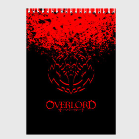 Скетчбук с принтом Overlord в Курске, 100% бумага
 | 48 листов, плотность листов — 100 г/м2, плотность картонной обложки — 250 г/м2. Листы скреплены сверху удобной пружинной спиралью | Тематика изображения на принте: overlord | аниме | гранж | лого | логотип | оверлорд | сериал | текстура