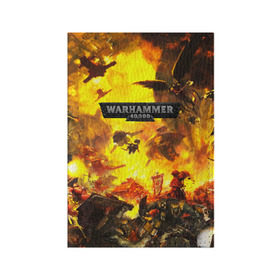 Обложка для паспорта матовая кожа с принтом WARHAMMER 40K в Курске, натуральная матовая кожа | размер 19,3 х 13,7 см; прозрачные пластиковые крепления | Тематика изображения на принте: abaddon | armada | battlefleet gothic | black legion | warhammer 40k | абаддон | чёрный легион