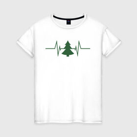 Женская футболка хлопок с принтом Жизнь дерева в Курске, 100% хлопок | прямой крой, круглый вырез горловины, длина до линии бедер, слегка спущенное плечо | лес | пожары в сибири | посади дерево | сибирь | сибирь горит | спасите сибирь | тайга