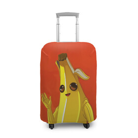 Чехол для чемодана 3D с принтом Banana в Курске, 86% полиэфир, 14% спандекс | двустороннее нанесение принта, прорези для ручек и колес | epic | fortnite | банан | фортнайт | эпик