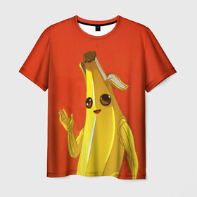 Мужская футболка 3D с принтом Banana в Курске, 100% полиэфир | прямой крой, круглый вырез горловины, длина до линии бедер | epic | fortnite | банан | фортнайт | эпик