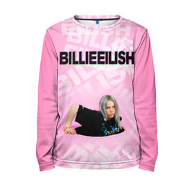 Детский лонгслив 3D с принтом Billie Eilish в Курске, 100% полиэстер | длинные рукава, круглый вырез горловины, полуприлегающий силуэт
 | ayelish | bad guy | bellyache | bilie eilish | bilie elish | billie | billie eilish | eilish | electronic | elish | music | билли айлиш | эйлиш | элиш