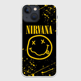 Чехол для iPhone 13 mini с принтом NIRVANA | НИРВАНА в Курске,  |  | nirvana | smile | курт кобейн | нирвана | смайл