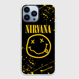 Чехол для iPhone 13 Pro Max с принтом NIRVANA | НИРВАНА в Курске,  |  | nirvana | smile | курт кобейн | нирвана | смайл