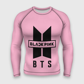 Мужской рашгард 3D с принтом BTS and BLACKPINK в Курске,  |  | bangtan boys | black | blackpink | bt21 | bts | k pop | pink | rose | блек пинк | блекпинк | блэк пинк | блэкпинк | бтс