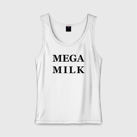 Женская майка хлопок с принтом mega milk в Курске, 95% хлопок, 5% эластан |  | Тематика изображения на принте: ahegao | anime | mega milk | mega milk манга