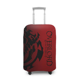 Чехол для чемодана 3D с принтом Overlord. в Курске, 86% полиэфир, 14% спандекс | двустороннее нанесение принта, прорези для ручек и колес | overlord | аниме | геометрия | градиент | лого | логотип | надпись | оверлорд | сериал