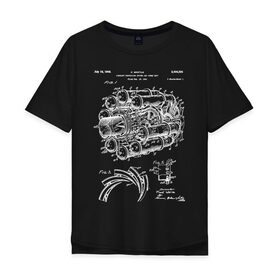 Мужская футболка хлопок Oversize с принтом Patent aircraft в Курске, 100% хлопок | свободный крой, круглый ворот, “спинка” длиннее передней части | aircraft | patent | двигатель | идея | история | космос | мощь | патент | разработка | самолет | турбина | чертеж | чертежи
