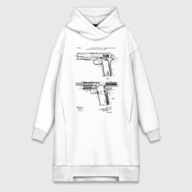 Платье-худи хлопок с принтом Пистолет в Курске,  |  | patent | армия | идея | история | оружие | патент | пистолет | разработка | чертеж | чертежи