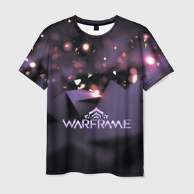 Мужская футболка 3D с принтом Warframe в Курске, 100% полиэфир | прямой крой, круглый вырез горловины, длина до линии бедер | digital extremes | excalibur | nyx | saryn | space | warframe | варфрэйм | космос | шутер
