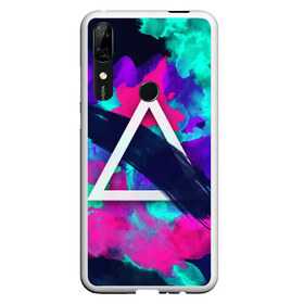 Чехол для Honor P Smart Z с принтом COLOR TRIANGLE в Курске, Силикон | Область печати: задняя сторона чехла, без боковых панелей | bright | colorful | cool | disco | music | music lover | retro | speaker | tape recorder | technique | vintage | винтаж | динамик | диско | магнитофон | меломан | музыка | неон | разноцветный | ретро | техника