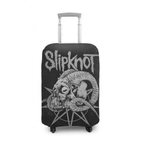 Чехол для чемодана 3D с принтом Slipknot в Курске, 86% полиэфир, 14% спандекс | двустороннее нанесение принта, прорези для ручек и колес | slipknot | we are not your kind | альтернативный метал | грув метал | метал | музыка | ню метал | слипнот