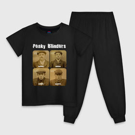 Детская пижама хлопок с принтом Peaky Blinders в Курске, 100% хлопок |  брюки и футболка прямого кроя, без карманов, на брюках мягкая резинка на поясе и по низу штанин
 | peaky blinders | острые козырьки | сериал