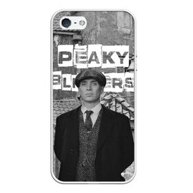 Чехол для iPhone 5/5S матовый с принтом Peaky Blinders в Курске, Силикон | Область печати: задняя сторона чехла, без боковых панелей | peaky blinders | острые козырьки | сериал