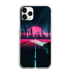 Чехол для iPhone 11 Pro Max матовый с принтом НЕОНОВЫЙ ГОРОД в Курске, Силикон |  | bright | colorful | cool | disco | music | music lover | retro | speaker | tape recorder | technique | vintage | винтаж | динамик | диско | магнитофон | меломан | музыка | неон | разноцветный | ретро | техника