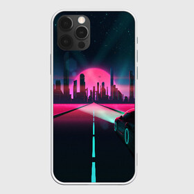 Чехол для iPhone 12 Pro Max с принтом НЕОНОВЫЙ ГОРОД в Курске, Силикон |  | bright | colorful | cool | disco | music | music lover | retro | speaker | tape recorder | technique | vintage | винтаж | динамик | диско | магнитофон | меломан | музыка | неон | разноцветный | ретро | техника