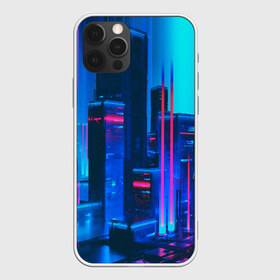 Чехол для iPhone 12 Pro Max с принтом НОЧНОЙ ГОРОД в Курске, Силикон |  | bright | colorful | cool | disco | music | music lover | retro | speaker | tape recorder | technique | vintage | винтаж | динамик | диско | магнитофон | меломан | музыка | неон | разноцветный | ретро | техника