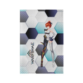 Обложка для паспорта матовая кожа с принтом Warframe girl anime в Курске, натуральная матовая кожа | размер 19,3 х 13,7 см; прозрачные пластиковые крепления | Тематика изображения на принте: digital extremes | excalibur | nyx | saryn | space | warframe | варфрэйм | космос | шутер
