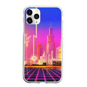 Чехол для iPhone 11 Pro Max матовый с принтом КИБЕР ГОРОД в Курске, Силикон |  | bright | colorful | cool | disco | music | music lover | retro | speaker | tape recorder | technique | vintage | винтаж | динамик | диско | магнитофон | меломан | музыка | неон | разноцветный | ретро | техника