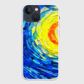 Чехол для iPhone 13 mini с принтом КРАСКИ ВАНГОГА в Курске,  |  | art | impressionism | night | painting | planets | sky | stars | style | van gogh | waves | ван гог | вихрь | волны | живопись | звезды | импрессионизм | искусство | краски | небо | ночь | рисунок | стиль