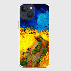 Чехол для iPhone 13 mini с принтом ВАНГОГ НОЧНОЕ ПОЛЕ в Курске,  |  | art | impressionism | night | painting | planets | sky | stars | style | van gogh | waves | ван гог | вихрь | волны | живопись | звезды | импрессионизм | искусство | краски | небо | ночь | рисунок | стиль