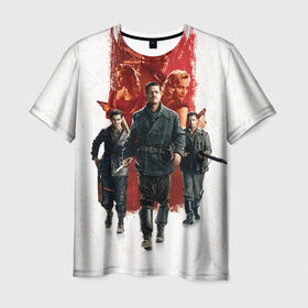Мужская футболка 3D с принтом Inglourious Basterds в Курске, 100% полиэфир | прямой крой, круглый вырез горловины, длина до линии бедер | basterds | inglourious | quentin | tarantino | бесславные | брэд | питт