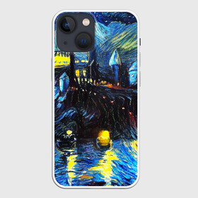 Чехол для iPhone 13 mini с принтом Картина в стиле Вангога в Курске,  |  | art | impressionism | night | painting | planets | sky | stars | style | van gogh | waves | ван гог | вихрь | волны | живопись | звезды | импрессионизм | искусство | краски | небо | ночь | рисунок | стиль