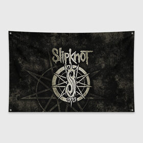 Флаг-баннер с принтом Slipknot в Курске, 100% полиэстер | размер 67 х 109 см, плотность ткани — 95 г/м2; по краям флага есть четыре люверса для крепления | slipknot | we are not your kind | альтернативный метал | грув метал | метал | музыка | ню метал | слипнот
