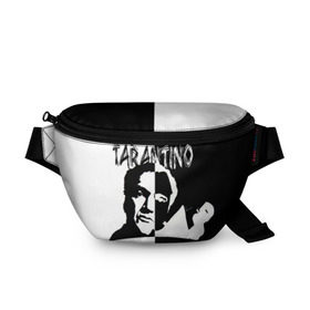 Поясная сумка 3D с принтом Tarantino в Курске, 100% полиэстер | плотная ткань, ремень с регулируемой длиной, внутри несколько карманов для мелочей, основное отделение и карман с обратной стороны сумки застегиваются на молнию | quentin tarantino | квентин тарантино
