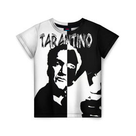 Детская футболка 3D с принтом Tarantino в Курске, 100% гипоаллергенный полиэфир | прямой крой, круглый вырез горловины, длина до линии бедер, чуть спущенное плечо, ткань немного тянется | quentin tarantino | квентин тарантино