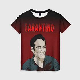 Женская футболка 3D с принтом Tarantino в Курске, 100% полиэфир ( синтетическое хлопкоподобное полотно) | прямой крой, круглый вырез горловины, длина до линии бедер | quentin tarantino | квентин тарантино