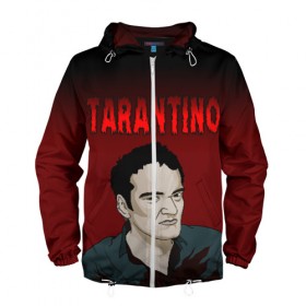 Мужская ветровка 3D с принтом Tarantino в Курске, 100% полиэстер | подол и капюшон оформлены резинкой с фиксаторами, два кармана без застежек по бокам, один потайной карман на груди | quentin tarantino | квентин тарантино