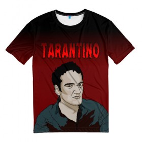 Мужская футболка 3D с принтом Tarantino в Курске, 100% полиэфир | прямой крой, круглый вырез горловины, длина до линии бедер | quentin tarantino | квентин тарантино