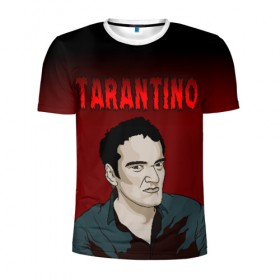 Мужская футболка 3D спортивная с принтом Tarantino в Курске, 100% полиэстер с улучшенными характеристиками | приталенный силуэт, круглая горловина, широкие плечи, сужается к линии бедра | quentin tarantino | квентин тарантино
